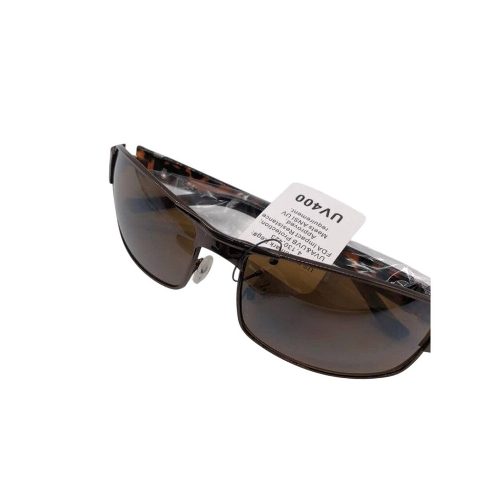 Fashion Eyewear Womens Brown Sunglasses UV400 Protection Rectangular Shape‎